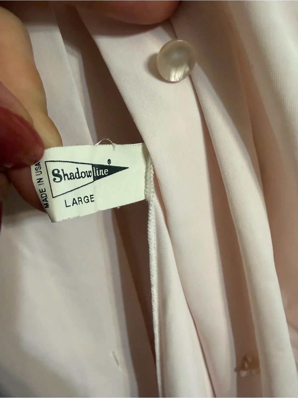 Vintage Lingerie Classic Lace-Trim Nightgown and Housecoat - Pink Large